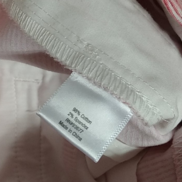 Bright Soft  Pink Twill Trouser Shorts by Ana Like New - Picture 10 of 14